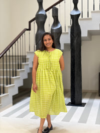 Haritika Cotton Check Dress