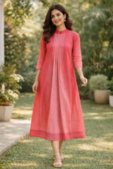 Ombre Mul cotton dress