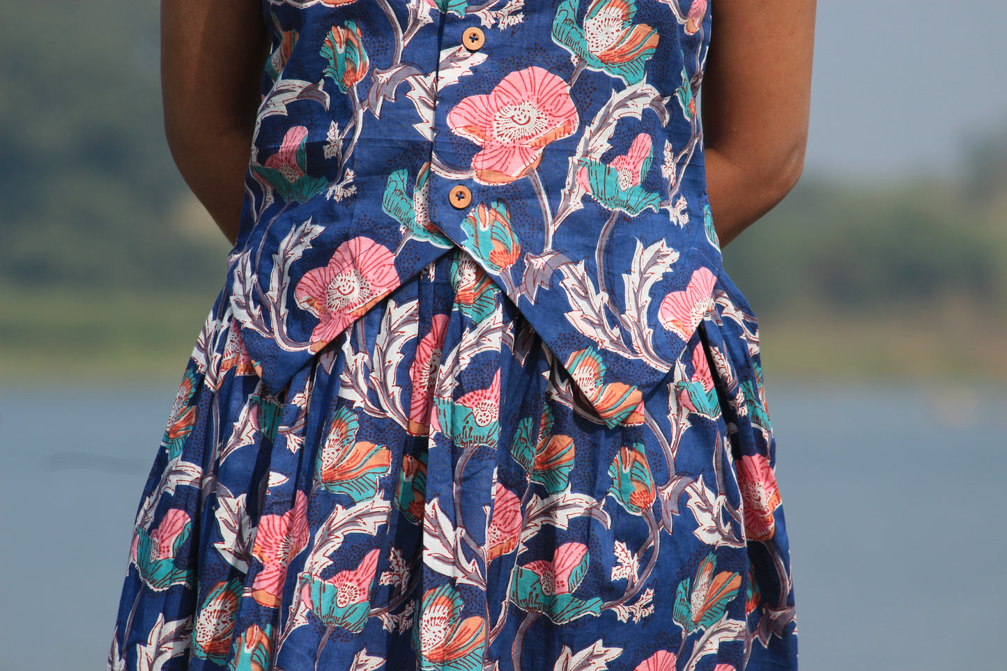 Anvi Blue Skirt Co-ord Set