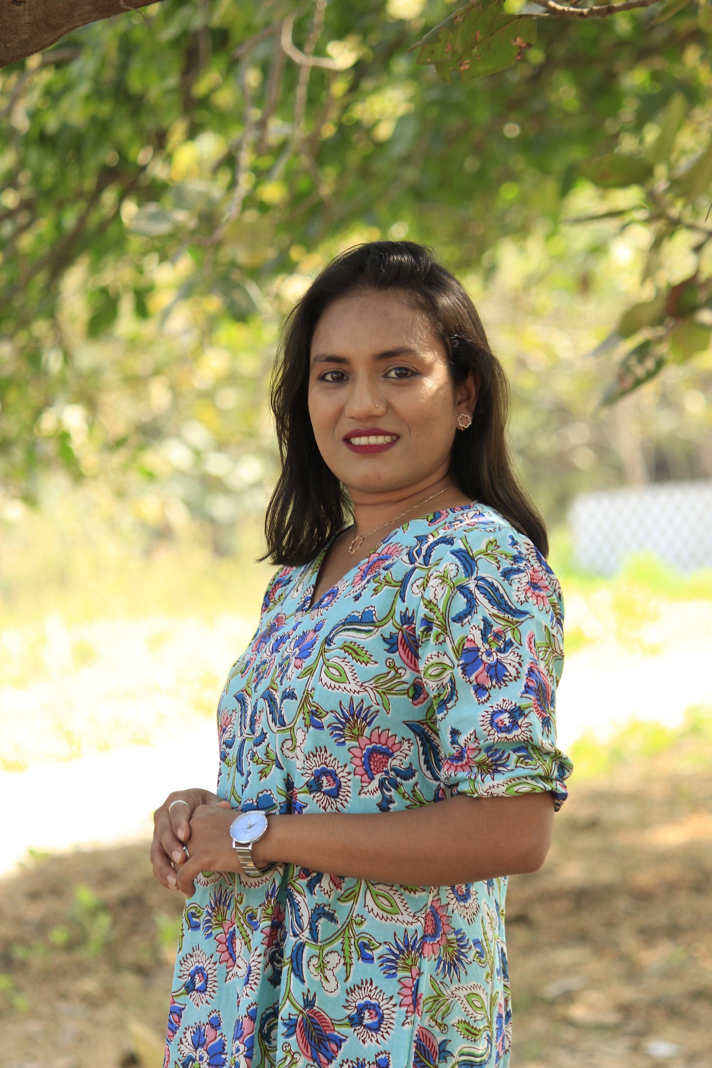 Nirva Blue A Line Dress