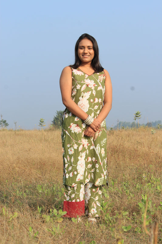Meera Olive Green Co-ord